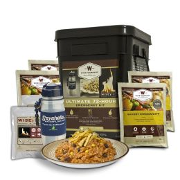 Ultimate 72 Hour Kit (72 Servings, Water Filter, Wise Fire)
