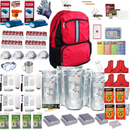 Four Person Ultimate 72 Hour Survival Kit (Red)