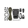 ESEE Knives Neck Knife Fixed 2.875" 1095 Carbon Blade 1095 Carbon Blade, Black Powder Coat, Black Sheath, Complete Survival Kit