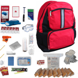 One Person Essential Survival Kit (Red) 72 Hrs