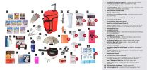 Deluxe Food Storage Large Red Wheel Bag (14 Days)