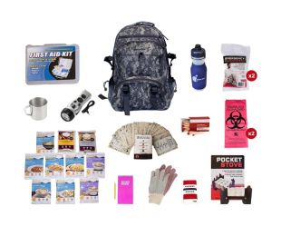 Food Storage Survival Kit Deluxe Camouflage Backpack