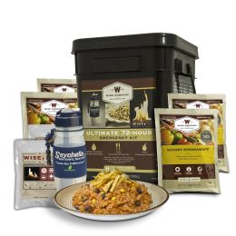 Ultimate 72 Hour Kit - 72 Servings, Water Filter, Fire