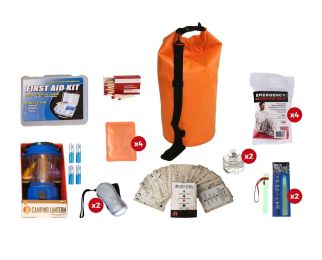 Family Blackout Kit Waterproof Dry Red Bag