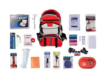 Deluxe Dog Survival Kit Multi-Pocket Backpack