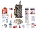 One Person Basic Survival Kit Large Camo Wheel Bag (72+ Hours)
