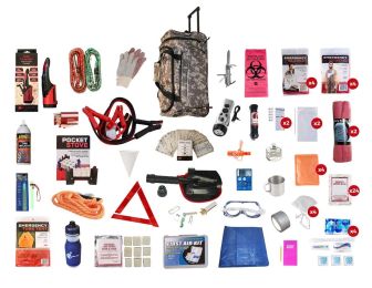 Family Road Kit Large Camo Wheel Duffel Bag