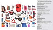 Family Road Kit Large Red Wheel Duffel Bag