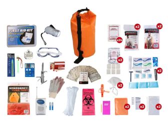 2 Person Elite Survival Kit Waterproof Dry Bag (72 Hrs)