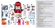 One Person Elite Survival Kit Multi-Pocket Hikers Backpack