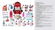 Two Person Deluxe Multi-Pocket Red Backpack