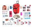 Two Person Deluxe Large Wheel Red Bag (72 Hrs)