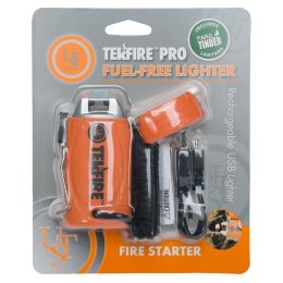 Ultimate Survival Technologies TekFire Pro Fuel-Free Lighter, Orange
