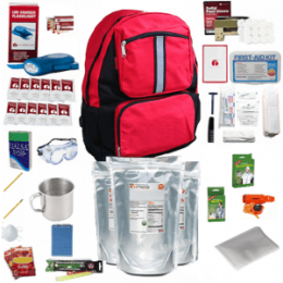 One Person Vital 72 Hour Survival Kit (Red)