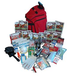 Wise Foods Survival Backpack 2 Weeks, Deluxe, Red
